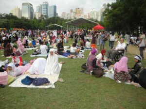 Suasana BMI di Hong Kong saat berkumpul di Victoria Park