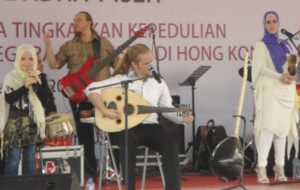Dok.Fera Nuraini: Group Musik Debu Saat Menghibur BMI Hong Kong