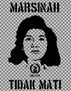 Marsinah, pejuang buruh yang namanya dijadikan simbol perlawanan (diambil dari: http://www.tumblr.com/tagged/marsinah).
