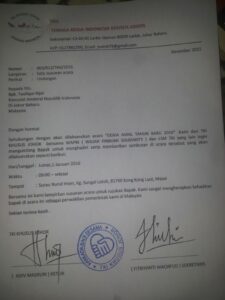Undangan komunitas TKI Johor kepada KJRI Johor