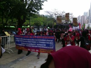 Aksi JBMI Hong Kong Pada Peringatan Hari Buruh 1 Mei 2016